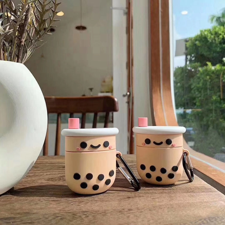 Per Apple AirPods 1/2 generazione Custodia protettiva per cuffie Bluetooth universale per tè al latte perlato
