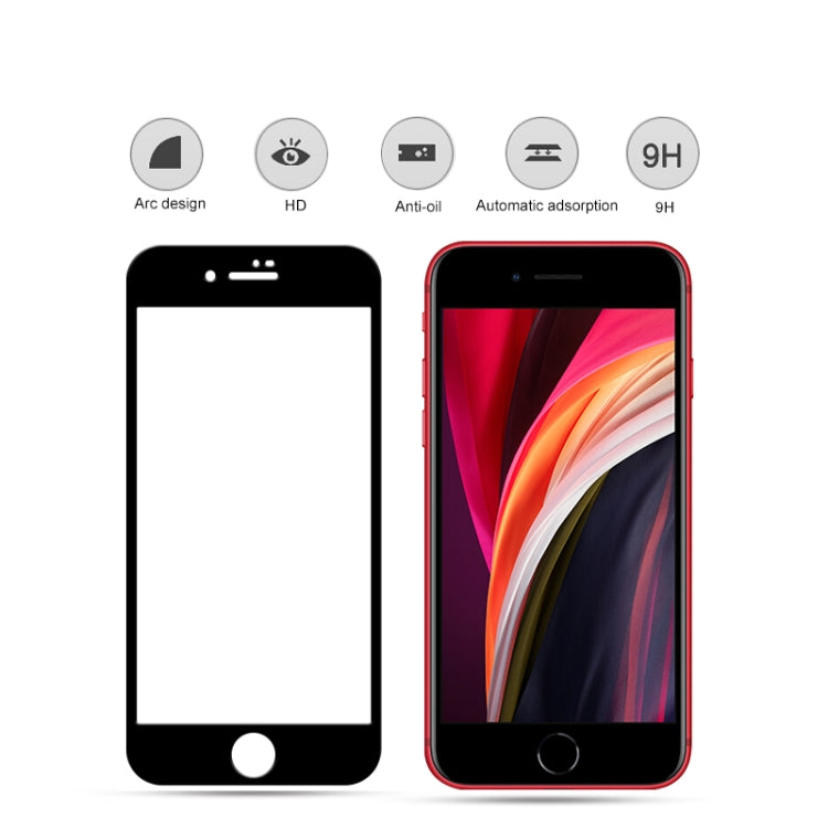Per iPhone SE 2020 mocolo 0,33 mm 9H 2,5D Pellicola in vetro temperato a colla completa, 1pcs