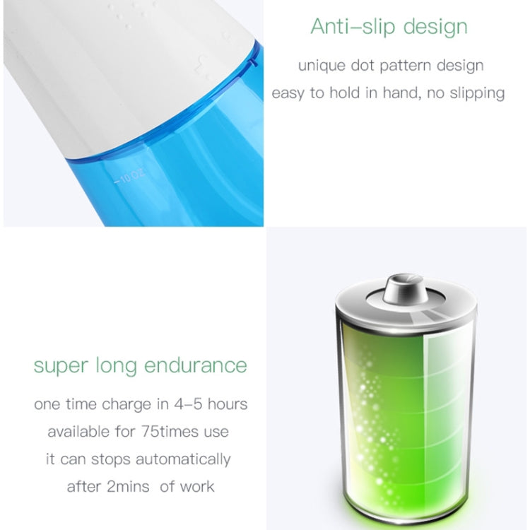 Pulitore per filo interdentale senza fili Portatile 1400mAh Idropulsore ricaricabile tramite USB IPX7 Irrigatore orale impermeabile, Capacità del serbatoio dell'acqua: 300ML, WF201K-2