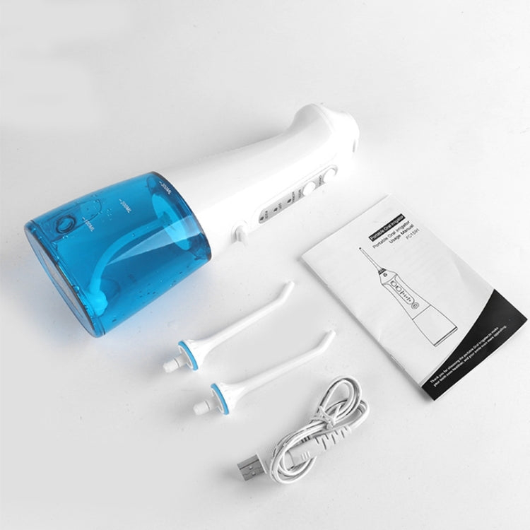 Pulitore per filo interdentale senza fili Portatile 1400mAh Idropulsore ricaricabile tramite USB IPX7 Irrigatore orale impermeabile, Capacità del serbatoio dell'acqua: 300ML, WF201K-2