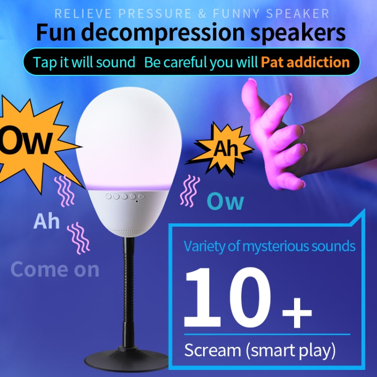 T6 Divertente altoparlante Bluetooth che sbatte le ali Allevia lo stress Luci colorate Soundbar Scheda TF di supporto in gomma