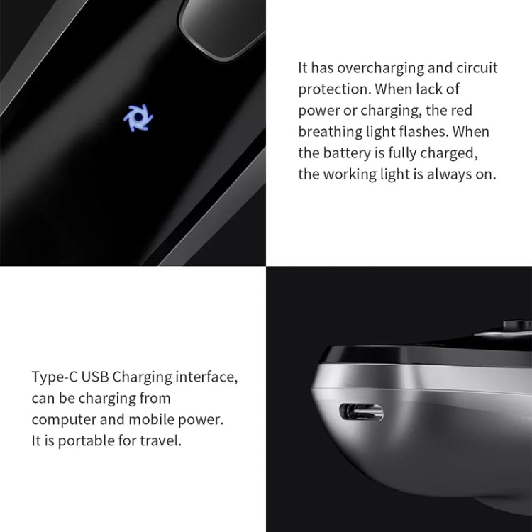 Rasoio da barba elettrico da barbiere portatile per la cura del viso originale Xiaomi Youpin BlackStone da uomo