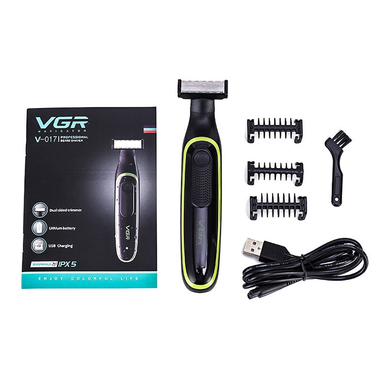 VGR V-017 Rasoio T piccolo minimalista da uomo USB da 10 W, V-017