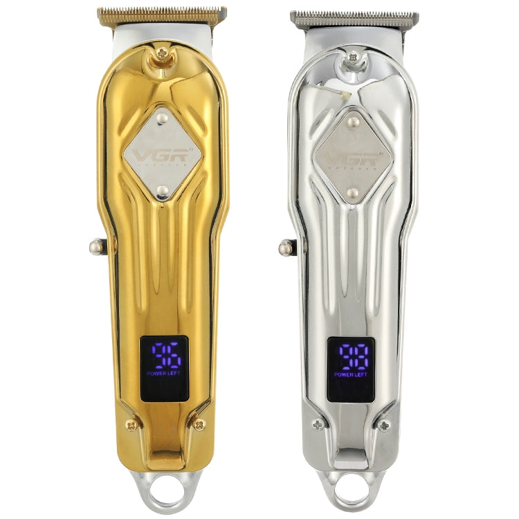 Tagliacapelli professionale in metallo USB VGR V-261 da 8 W con display digitale a LED, V-261 (Gold), V-261 (Silver)