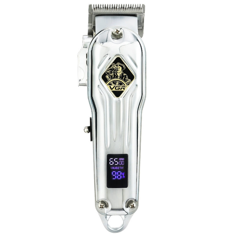 Tagliacapelli in metallo USB VGR V-267 da 10 W con display digitale a LED e regolazione a 5 marce, V-267 (Gold), V-267 (Silver)
