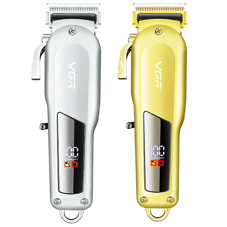 Tagliacapelli elettrico in metallo USB VGR V-278 da 10 W con display digitale a LED, V-278 (Gold), V-278 (Silver)