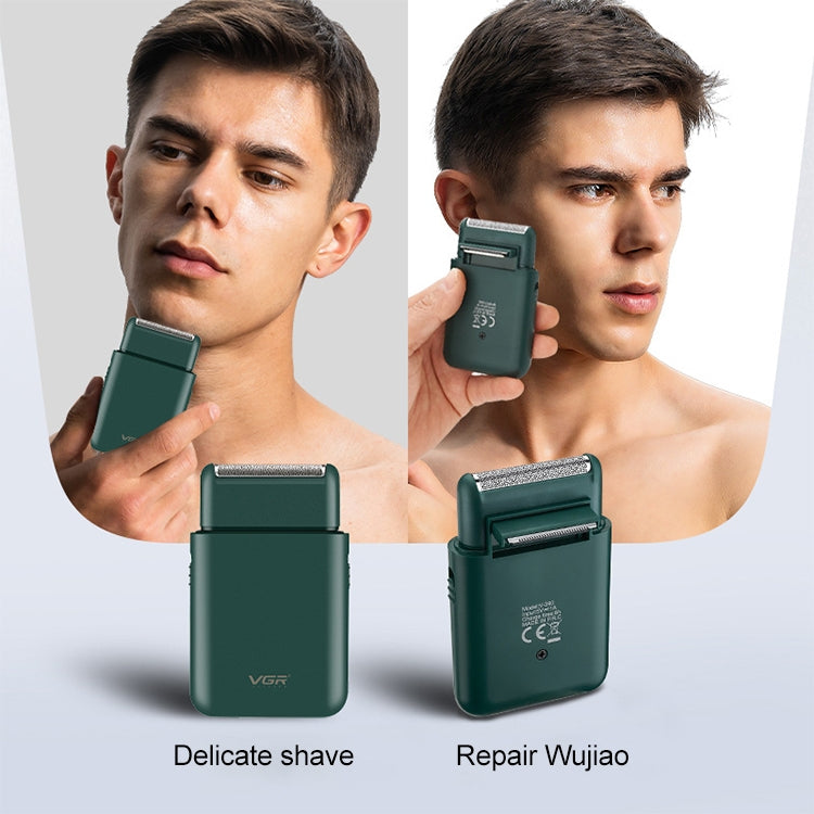 Rasoio elettrico alternativo portatile USB VGR V-390 da 5 W, V-390 (Black), V-390 (Green)