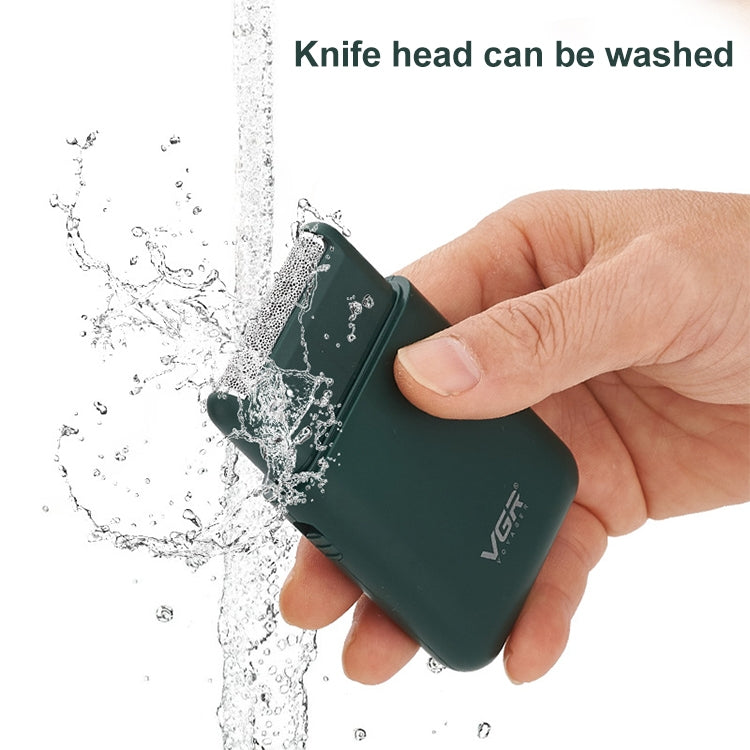 Rasoio elettrico alternativo portatile USB VGR V-390 da 5 W, V-390 (Black), V-390 (Green)