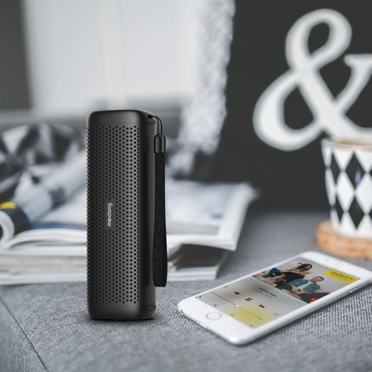 Meidong MD-6110 Altoparlante portatile senza fili Bluetooth Stereo 15W TF Subwoofer musicale Altoparlanti in metallo per esterni
