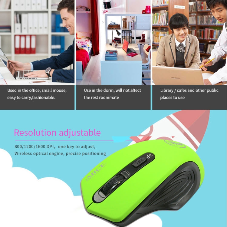 Mouse ottico per computer con ricevitore USB 3.0 regolabile iMICE da 2,4 GHz 2000 DPI, TBD003784801A, TBD003784801B, TBD003784801C, TBD003784801D, TBD003784801E, TBD003784801F, TBD003784801G, TBD003784801H