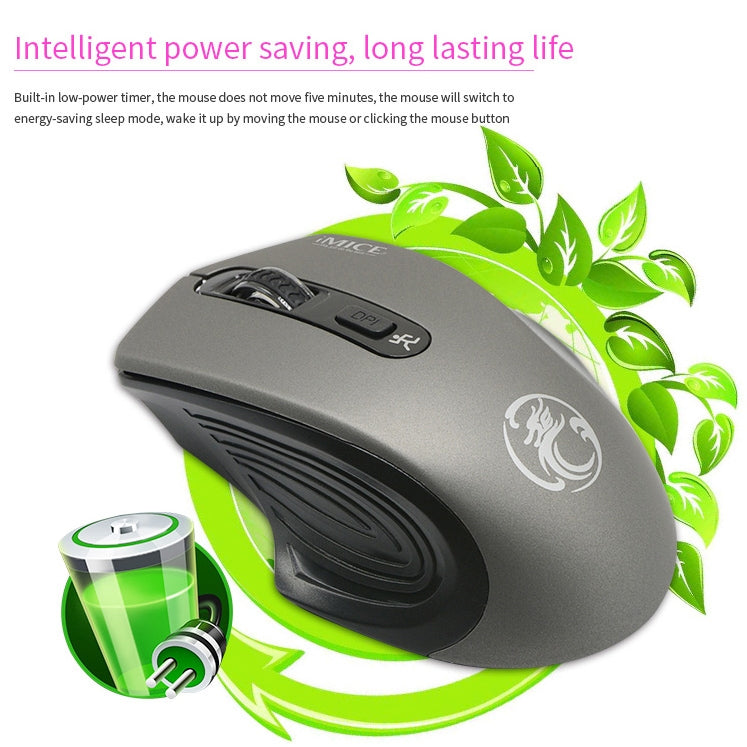 Mouse ottico per computer con ricevitore USB 3.0 regolabile iMICE da 2,4 GHz 2000 DPI, TBD003784801A, TBD003784801B, TBD003784801C, TBD003784801D, TBD003784801E, TBD003784801F, TBD003784801G, TBD003784801H