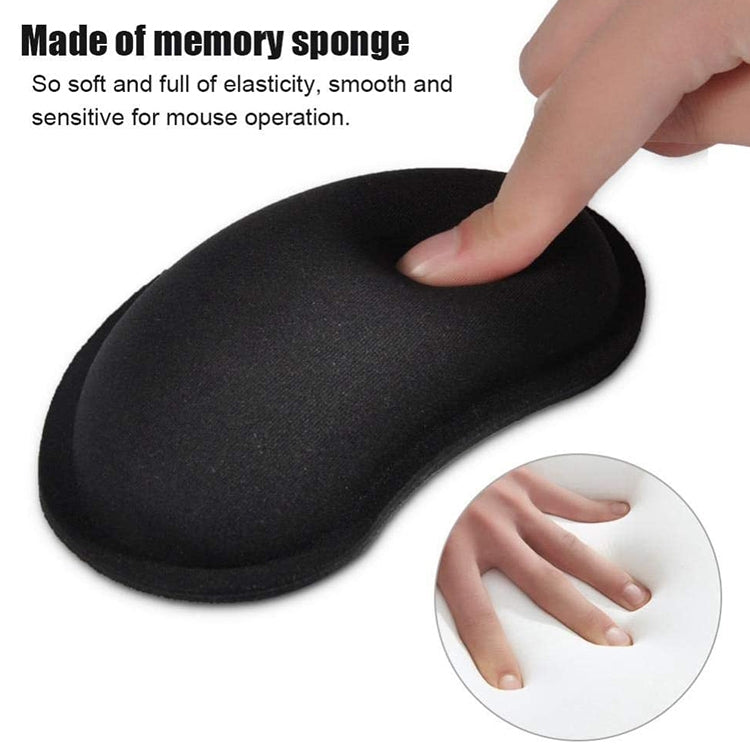 Tappetino per mouse in cotone memory con poggiapolsi 3D confortevole in gel di silice