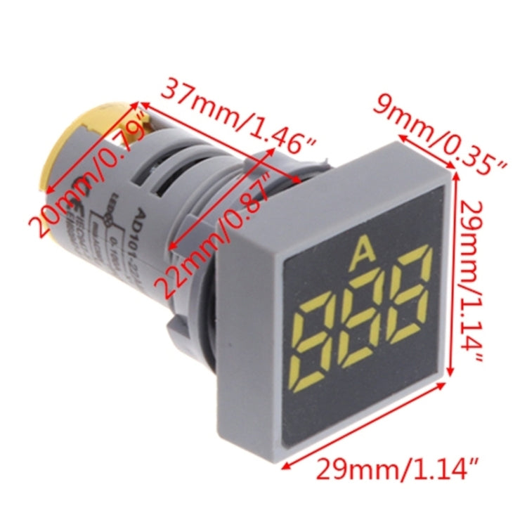 AD101-22VMS Mini AC 20-500V Voltmetro Pannello quadrato LED Indicatore misuratore di tensione digitale