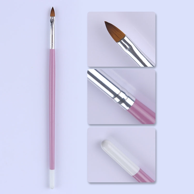 3 pezzi set di pennelli per unghie manico rosa lacca gel UV pittura acrilica fodera penna rimozione cuticole manicure strumento per nail art