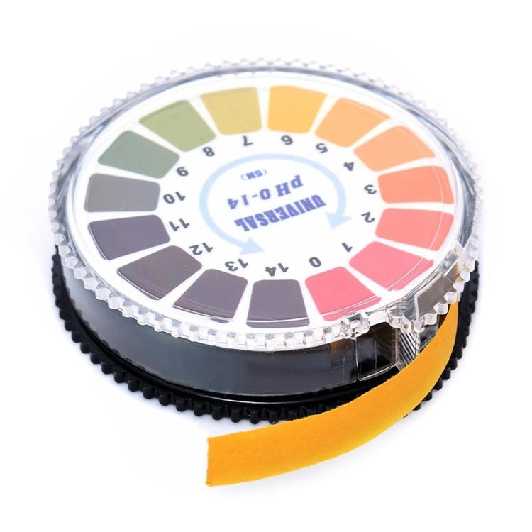 5 metri 0-14 PH Carta di prova Indicatore di acido alcalino Carta per acqua Urina Saliva Cartina di tornasole Test di misurazione Kit di analisi