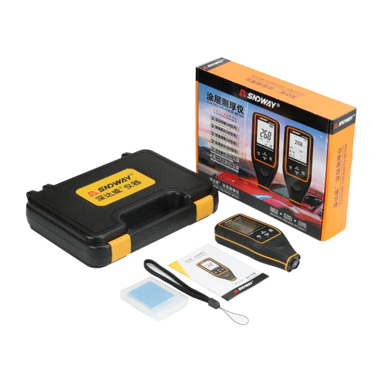Strumento di misurazione della vernice per calibro di spessore del rivestimento della vernice per auto ad alta precisione SNDWAY, SW6310A Standard Edition, SW6310B Upgrade Edition