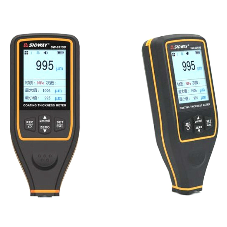 Strumento di misurazione della vernice per calibro di spessore del rivestimento della vernice per auto ad alta precisione SNDWAY, SW6310A Standard Edition, SW6310B Upgrade Edition