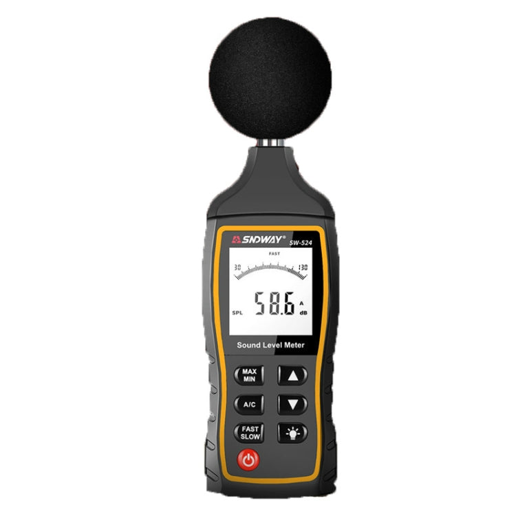 Misuratore di decibel di rumore portatile ad alta precisione SNDWAY, SW523, SW524(Storage+USB Communication)