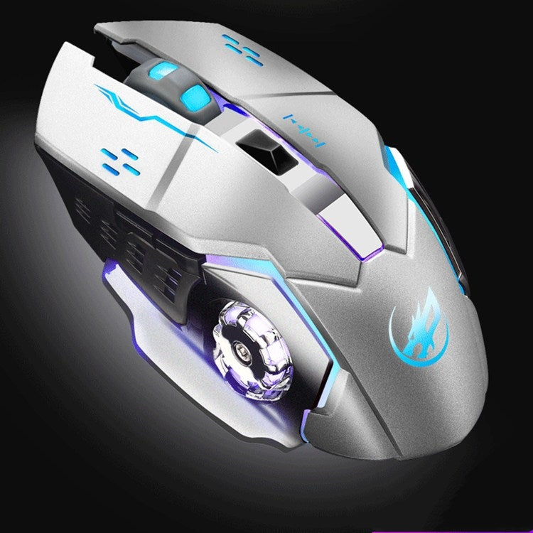 Mouse da gioco luminoso wireless ricaricabile WARWOLF Q8