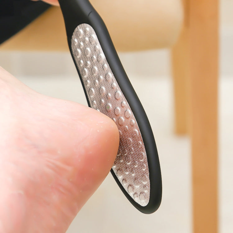 Strumento per manicure scrub pedicure grattugia per pelle morta su entrambi i lati in acciaio inossidabile