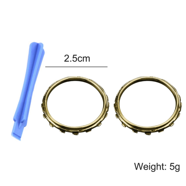Per Xbox One Elite 5 paia di anelli di ricambio 3D + accessori per impugnature per cacciavite, Black + Screwdriver, Gold Plating + Screwdriver, Silver Plating + Screwdriver, Red Plating + Screwdriver, Blue Plating + Screwdriver