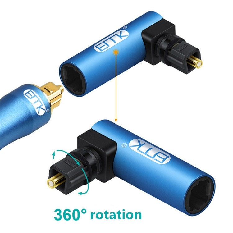 Adattatore audio per testina di conversione in fibra ottica da porta quadrata EMK a porta quadrata