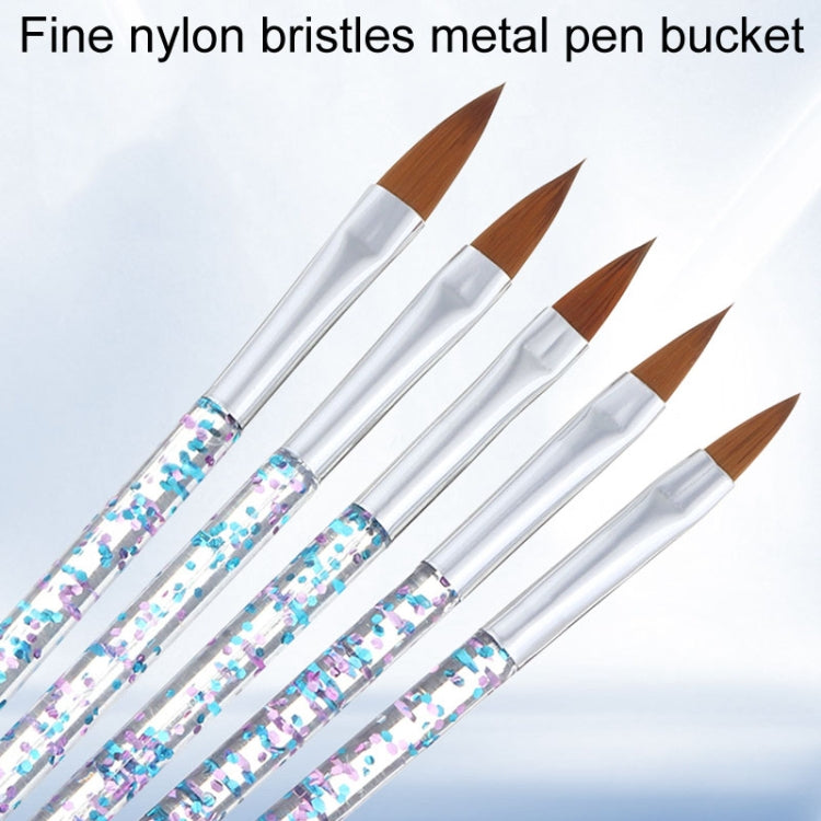 3 pezzi di pennello per nail art in cristallo, gel UV, per costruire pittura, penna a punteggiatura, suggerimenti per intaglio, strumenti per salone di manicure