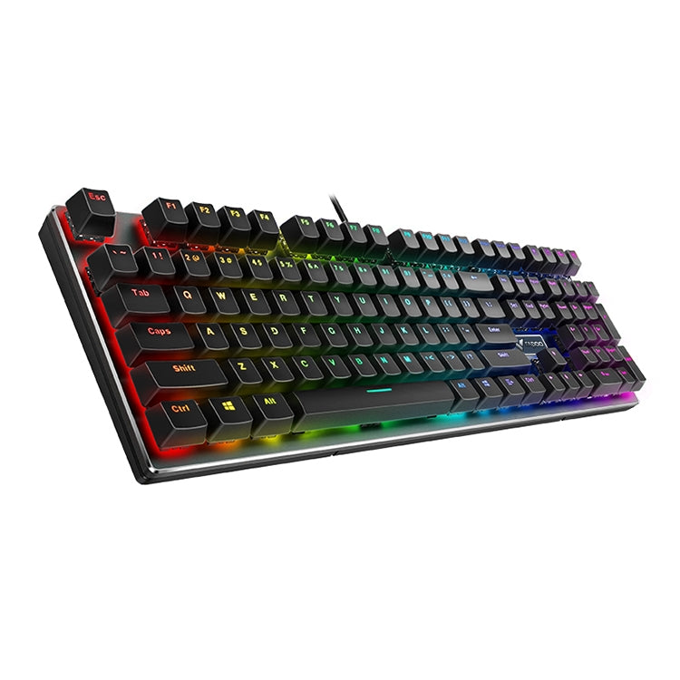 Computer da gioco cablato USB Rapoo V700RGB 104 tasti senza tastiera meccanica punzonatrice, Black Shaft, Green Shaft, Tea Shaft