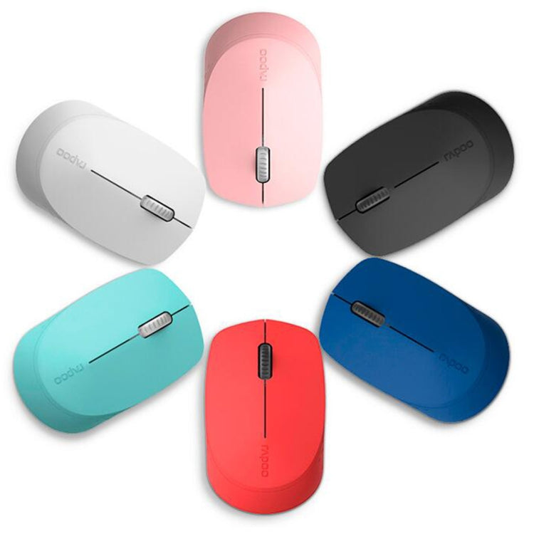 Rapoo M100G 2,4 GHz 1300 DPI 3 pulsanti Muto per ufficio Casa Piccolo mouse Bluetooth wireless portatile, Dark Gray, Light Gray, Cherry Blossom Powder, Mint Green, Sapphire Blue