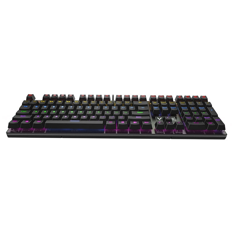 Rapoo V700S 104 tasti retroilluminazione a colori misti USB computer da gioco cablato senza punzonatura tastiera meccanica, Black Shaft, Green Shaft, Tea Shaft, Red Shaft
