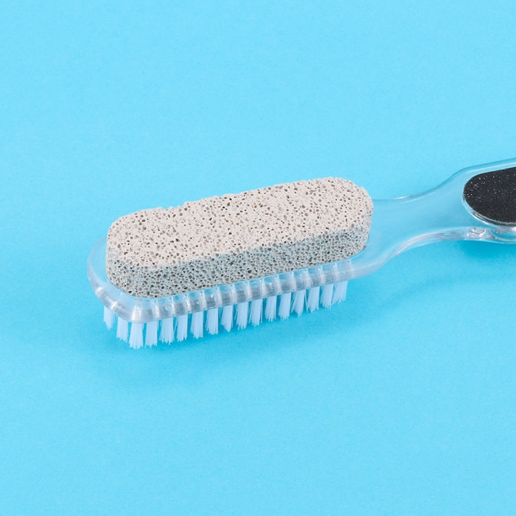 2 PZ Strumento per l'assistenza sanitaria per il piede Spazzola per la rimozione della pelle morta Piedini bifacciali per molatura Manuale Smerigliatrice per piedi 4 in 1