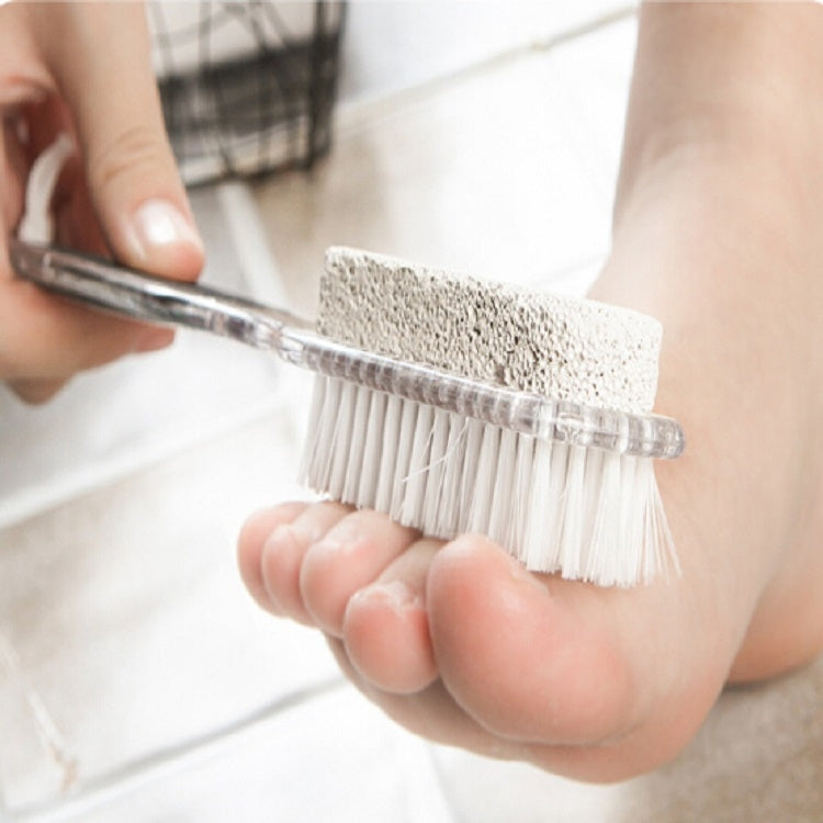 2 PZ Strumento per l'assistenza sanitaria per il piede Spazzola per la rimozione della pelle morta Piedini bifacciali per molatura Manuale Smerigliatrice per piedi 4 in 1