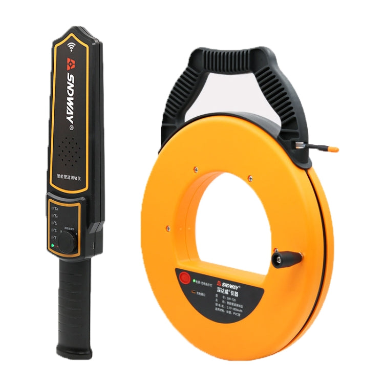 Strumento di misurazione della larghezza del blocco del tubo in PVC dello spessore dello scanner per tubi SNDWAY, SW720 Standard (20 meters), SW730 Standard (30 meters), SW740 Standard (40 meters)