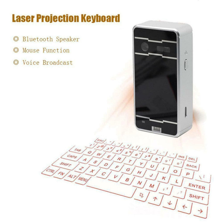 JHP-Best Portable Virtual Lasers Tastiera Mouse Wireless Bluetooth Lasers Altoparlante per proiezione