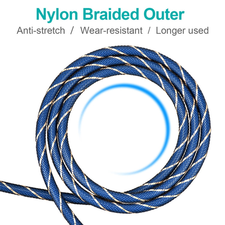 Cavo audio ottico EMK girevole da 90 gradi regolabile ad angolo retto ruotabile di 360 gradi con spina in nylon intrecciato, 1m(Blue), 1.5m(Blue), 2m(Blue), 3m(Blue), 5m(Blue), 8m(Blue), 10m(Blue), 15m(Blue), 20m(Blue), 25m(Blue), 30m(Blue)