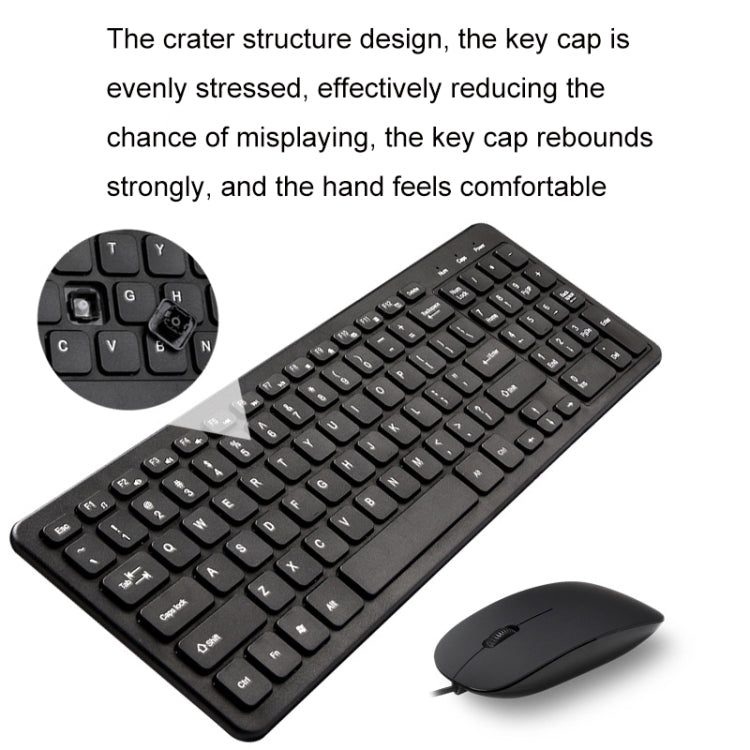 MLD-568 Set tastiera mouse con filo da gioco per ufficio, lunghezza cavo: 1,25 m