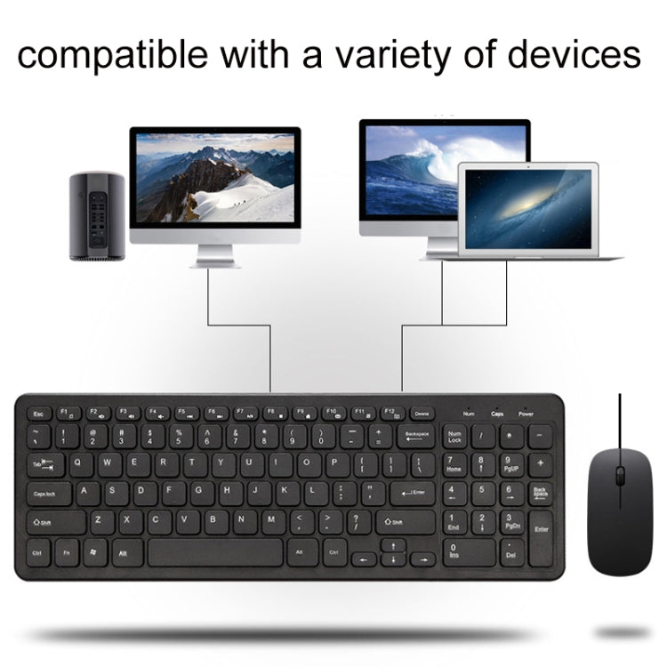 MLD-568 Set tastiera mouse con filo da gioco per ufficio, lunghezza cavo: 1,25 m