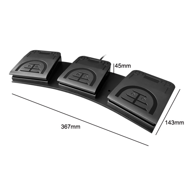 CF Interruttore a pedale Pedale Controllo tastiera Mouse Gioco Combo Pedale, FS2020U, FS2020TU
