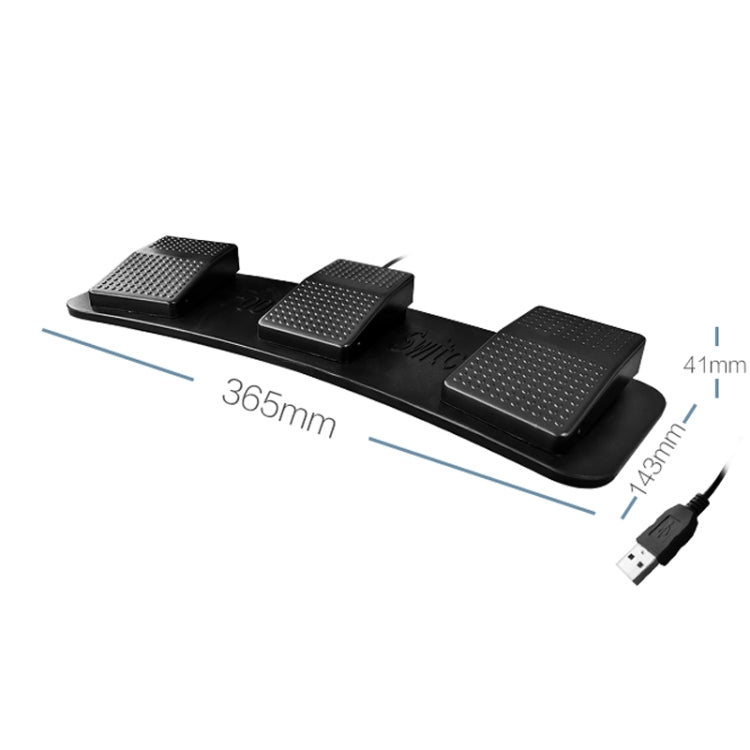 Pzensor FS23 CF Pedale Interruttore Tastiera Controllo Mouse Gioco Combo Pedale, Photoelectric Mute, Mechanical Sound