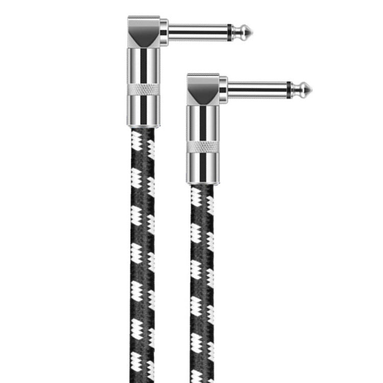 Cavo per chitarra con testa a gomito da 6,35 mm, nucleo in rame privo di ossigeno, cavo a due conduttori grande TS, 0.15m, 0.3m, 0.5m, 1m, 1.5m, 2m, 3m, 5m, 8m, 10m