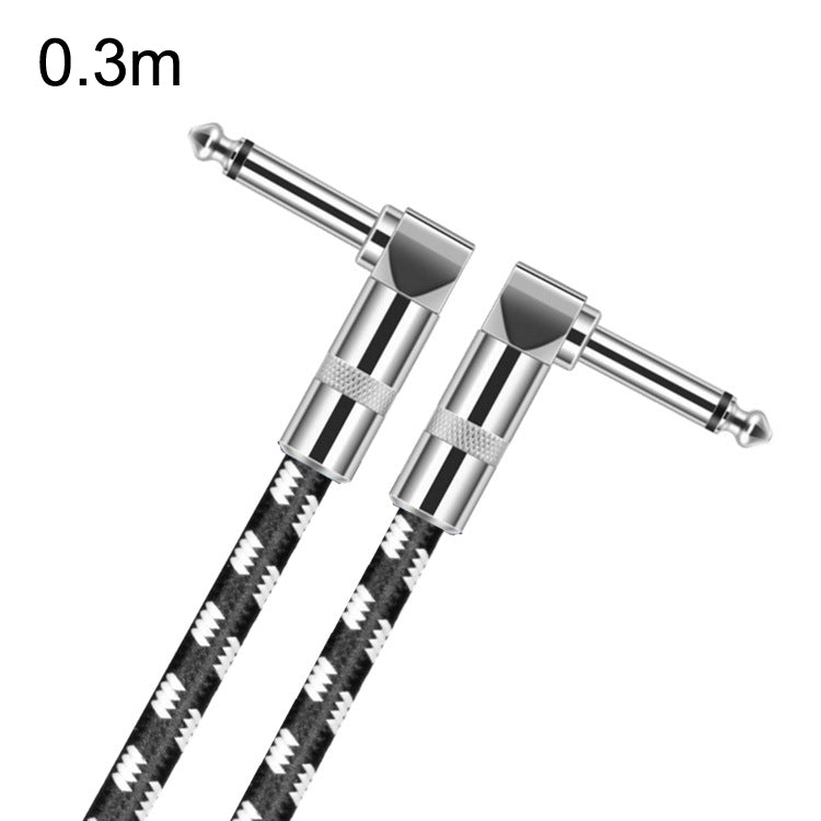 Cavo per chitarra con testa a gomito da 6,35 mm, nucleo in rame privo di ossigeno, cavo a due conduttori grande TS, 0.15m, 0.3m, 0.5m, 1m, 1.5m, 2m, 3m, 5m, 8m, 10m