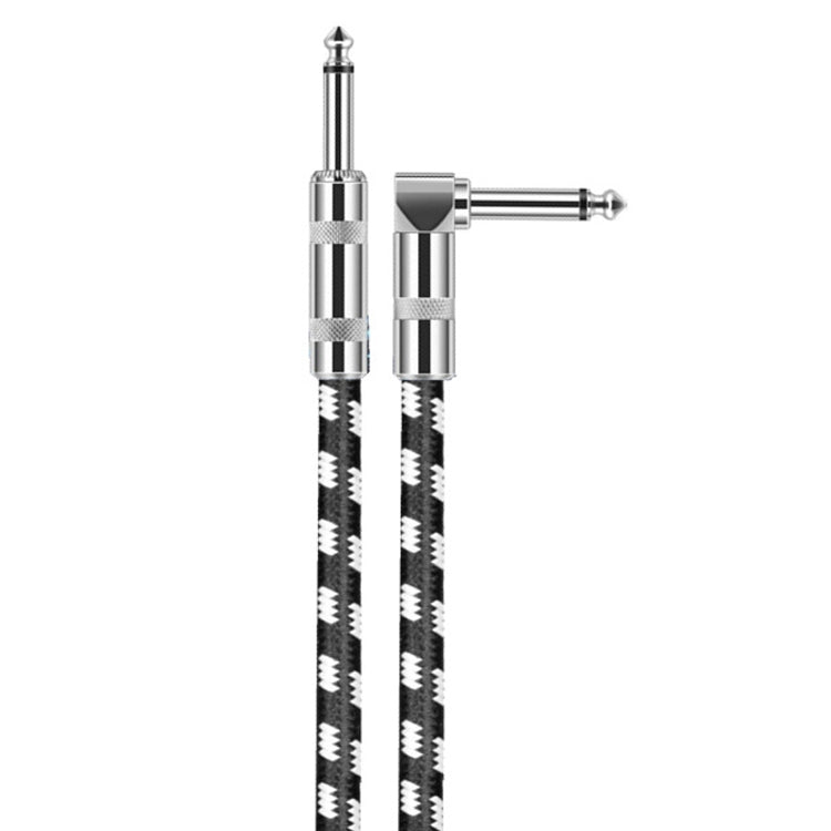 Cavo per chitarra 1 testa dritta +1 testa a gomito da 6,35 mm Nucleo in rame privo di ossigeno TS Cavo a due conduttori grande, 0.15m, 0.3m, 0.5m, 1m, 1.5m, 2m, 3m, 5m, 8m, 10m