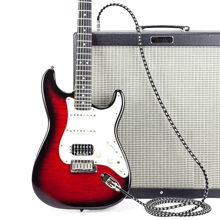 Cavo per chitarra 1 testa dritta +1 testa a gomito da 6,35 mm Nucleo in rame privo di ossigeno TS Cavo a due conduttori grande, 0.15m, 0.3m, 0.5m, 1m, 1.5m, 2m, 3m, 5m, 8m, 10m