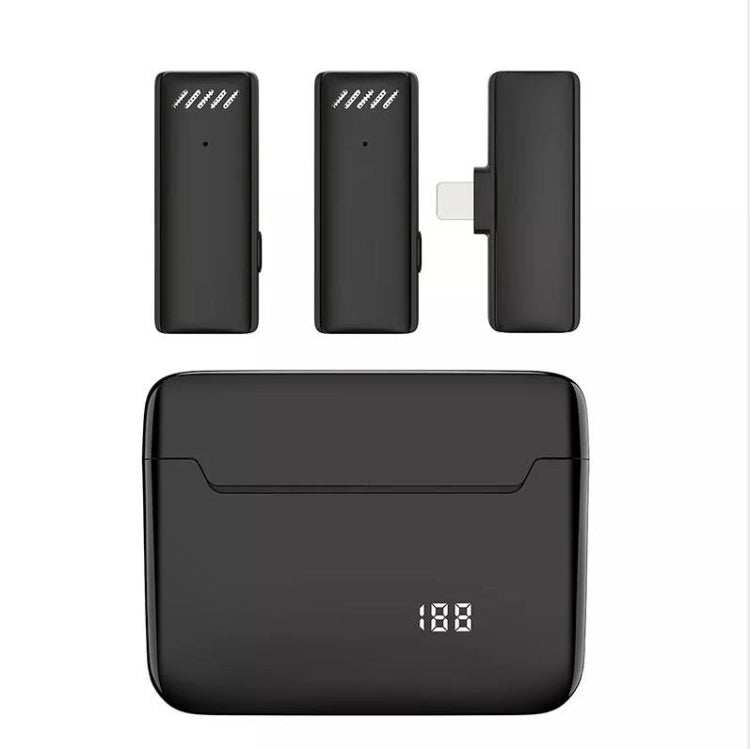 Microfono wireless lavalier con cancellazione del rumore con custodia di ricarica, S13 One To Two Yellow Case USB-C/Type-C Interface, S13 Dual Microphone Black USB-C/Type-C Interface, S13 Dual Microphone Black 8 Pin Interface