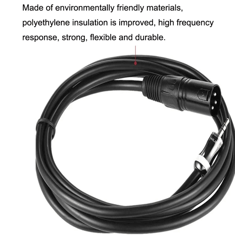 Cavo audio per microfono da scheda audio maschio da 3,5 mm a Caron, 0.5m, 1m, 1.5m, 2m, 3m, 5m, 10m, 15m