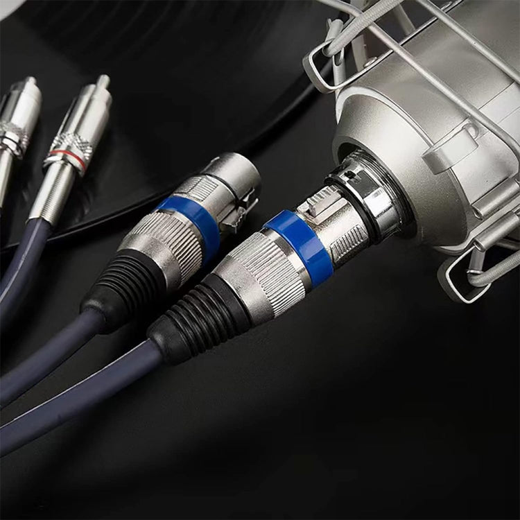 Cavo di bilanciamento audio per altoparlante Caron femmina 2RCA maschio 2XLR, 0.5m, 1m, 1.5m, 2m, 3m, 5m, 10m, 20m