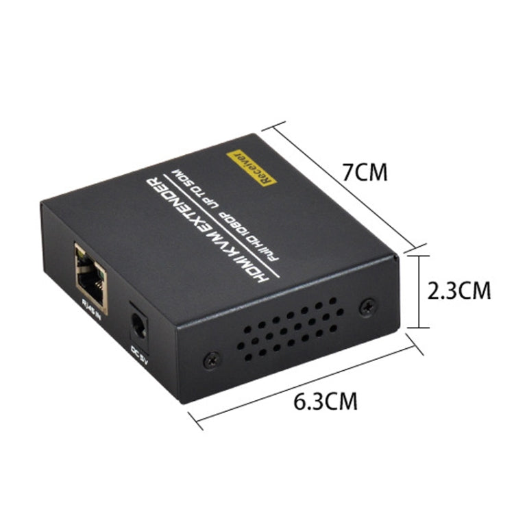 FJGEAR FJ-HKV50 Estensore da HDMI+USB a KVM 1080P IP 50M, FJ-HKV50 US Plug, FJ-HKV50 EU Plug
