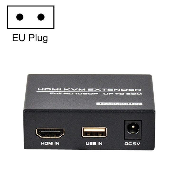FJGEAR FJ-HKV50 Estensore da HDMI+USB a KVM 1080P IP 50M, FJ-HKV50 US Plug, FJ-HKV50 EU Plug