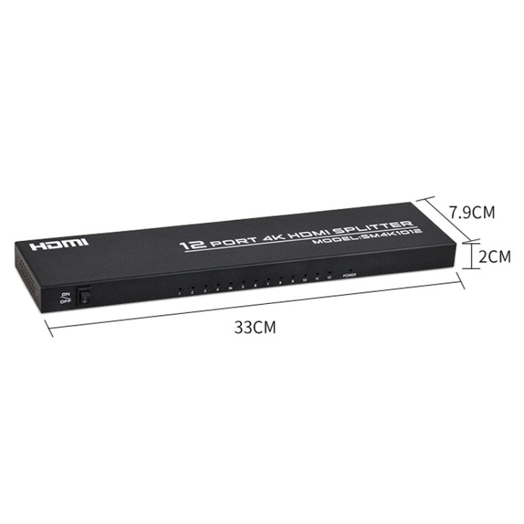 FJGEAR FJ-SM1012 Splitter audio e video 1 ingresso 12 uscite 30HZ HDMI 4K HD, FJ-SM1012 US Plug, FJ-SM1012 EU Plug