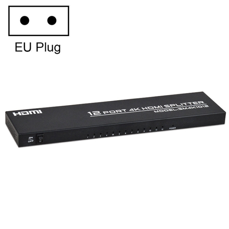 FJGEAR FJ-SM1012 Splitter audio e video 1 ingresso 12 uscite 30HZ HDMI 4K HD, FJ-SM1012 US Plug, FJ-SM1012 EU Plug